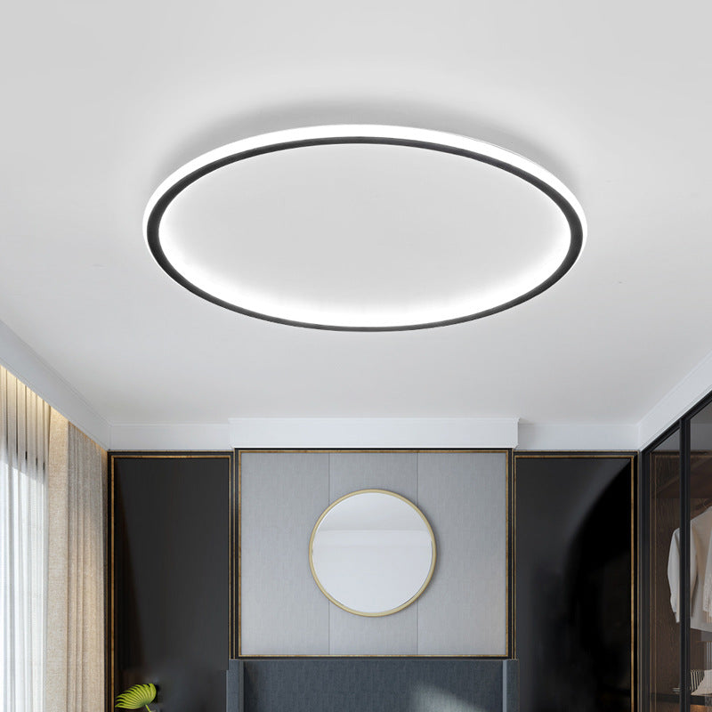 Scandinavian Ceiling Lamp | Round LED Ring, Ultra-Thin