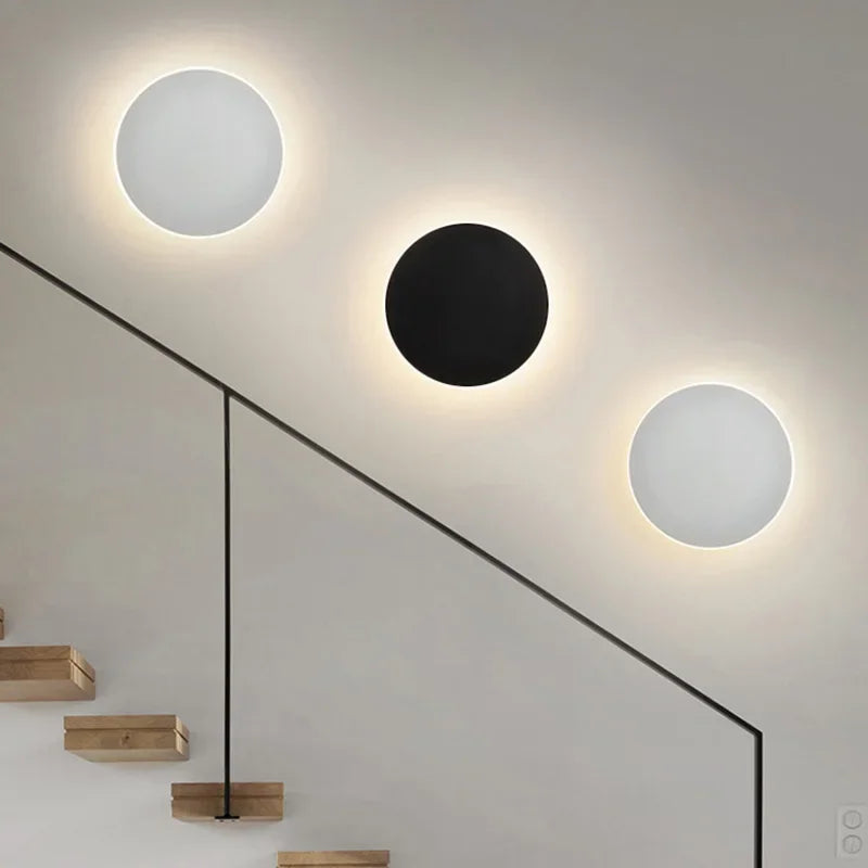 Scandinavian Wall Lamp | Circular LED Design