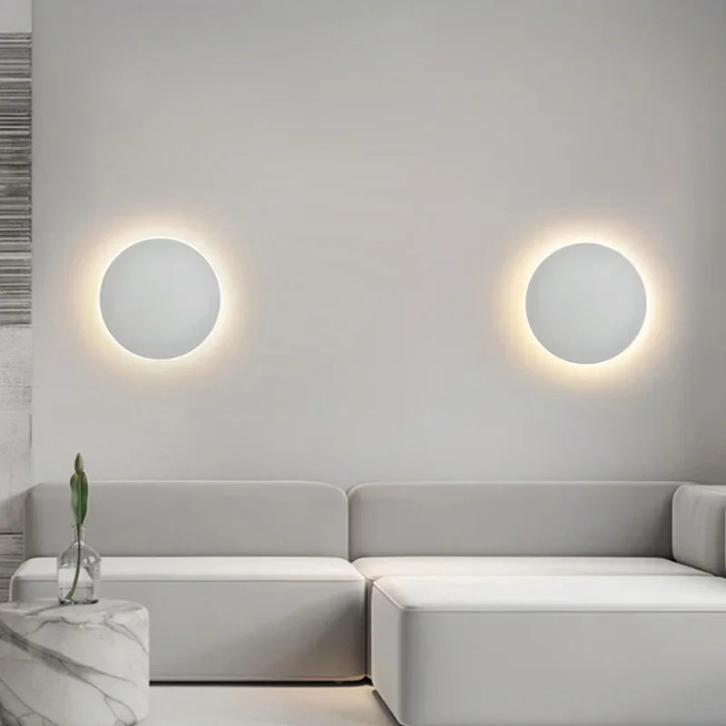 Scandinavian Wall Lamp | Circular LED Design