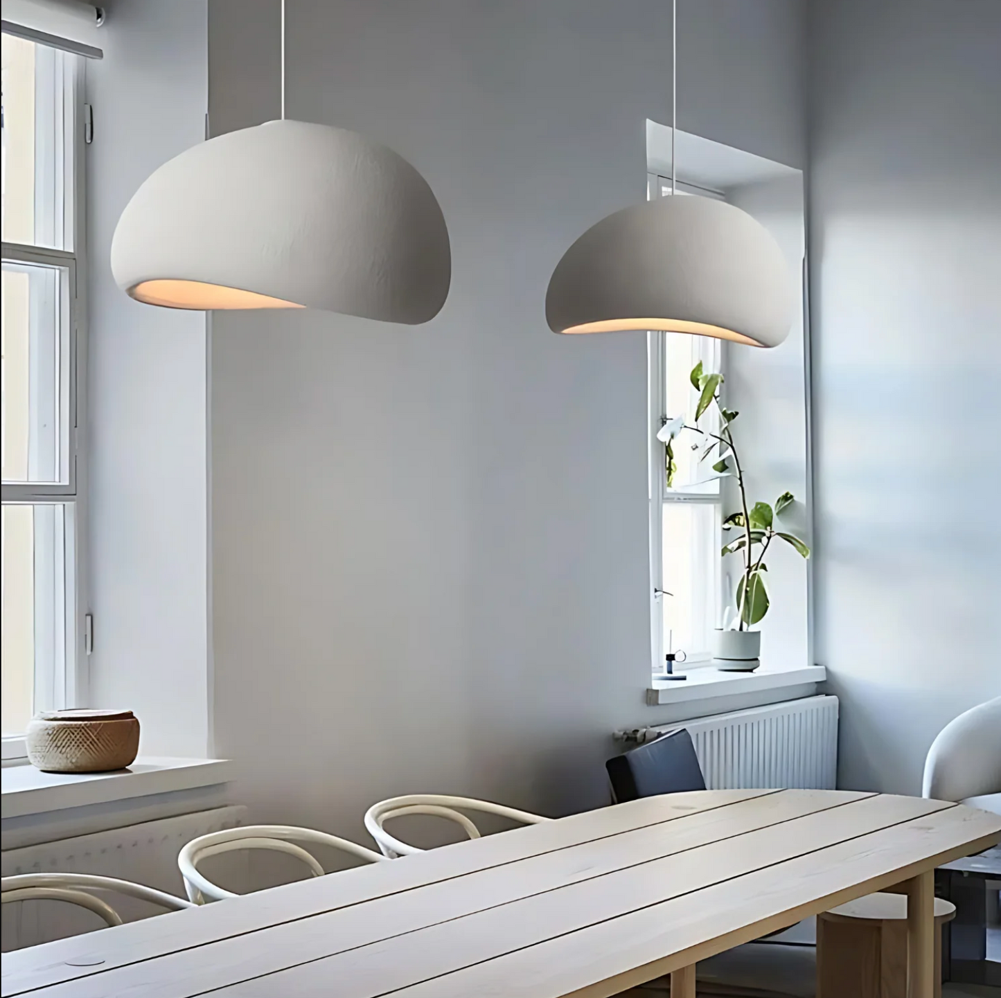 Wabi Sabi | Fiberglass Pendant Light - Lightweight