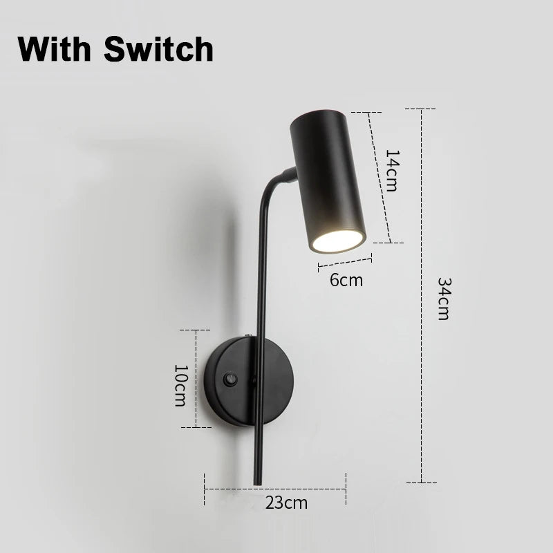 Colette | Rotatable Wall Sconce Reading Lamp for Bedside and Living Room