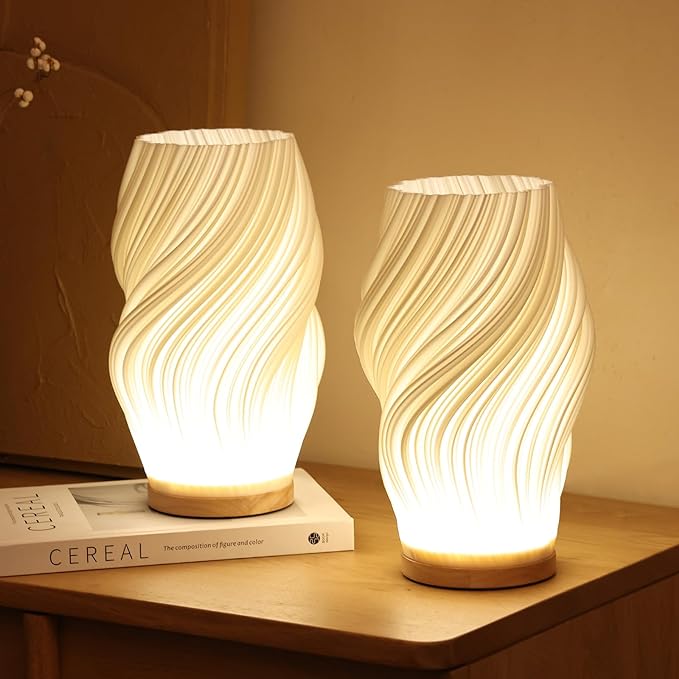 Wavecrest | Sculptural LED Dimmable Table Lamp
