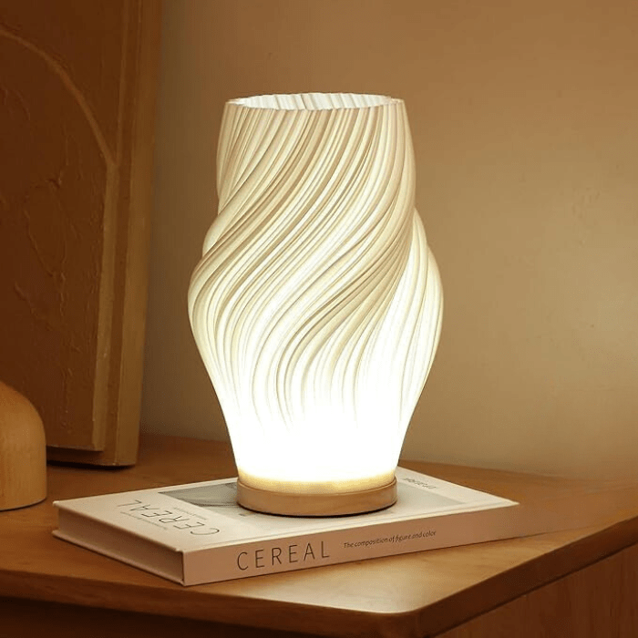 Wavecrest | Sculptural LED Dimmable Table Lamp