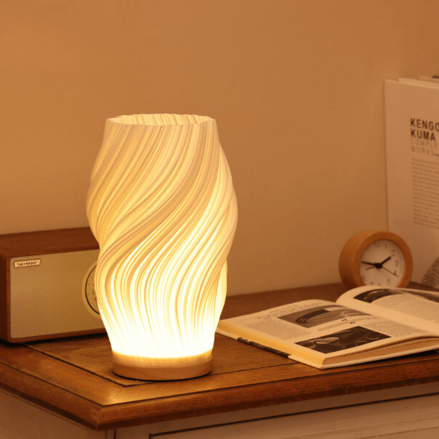 Wavecrest | Sculptural LED Dimmable Table Lamp