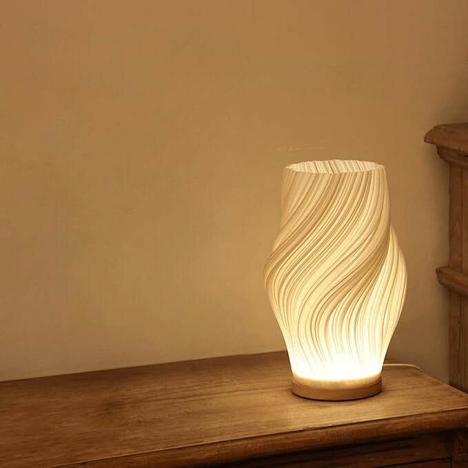 Wavecrest | Sculptural LED Dimmable Table Lamp