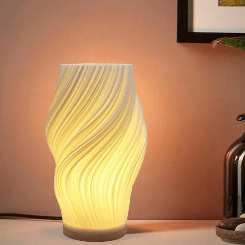 Wavecrest | Sculptural LED Dimmable Table Lamp