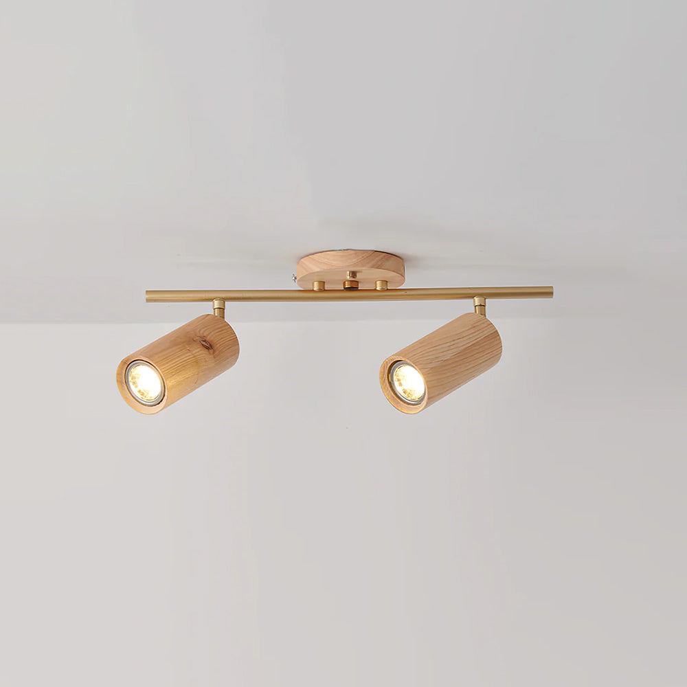 Sylvara | Adjustable Wood Spotlight Ceiling Light with Multi-Head