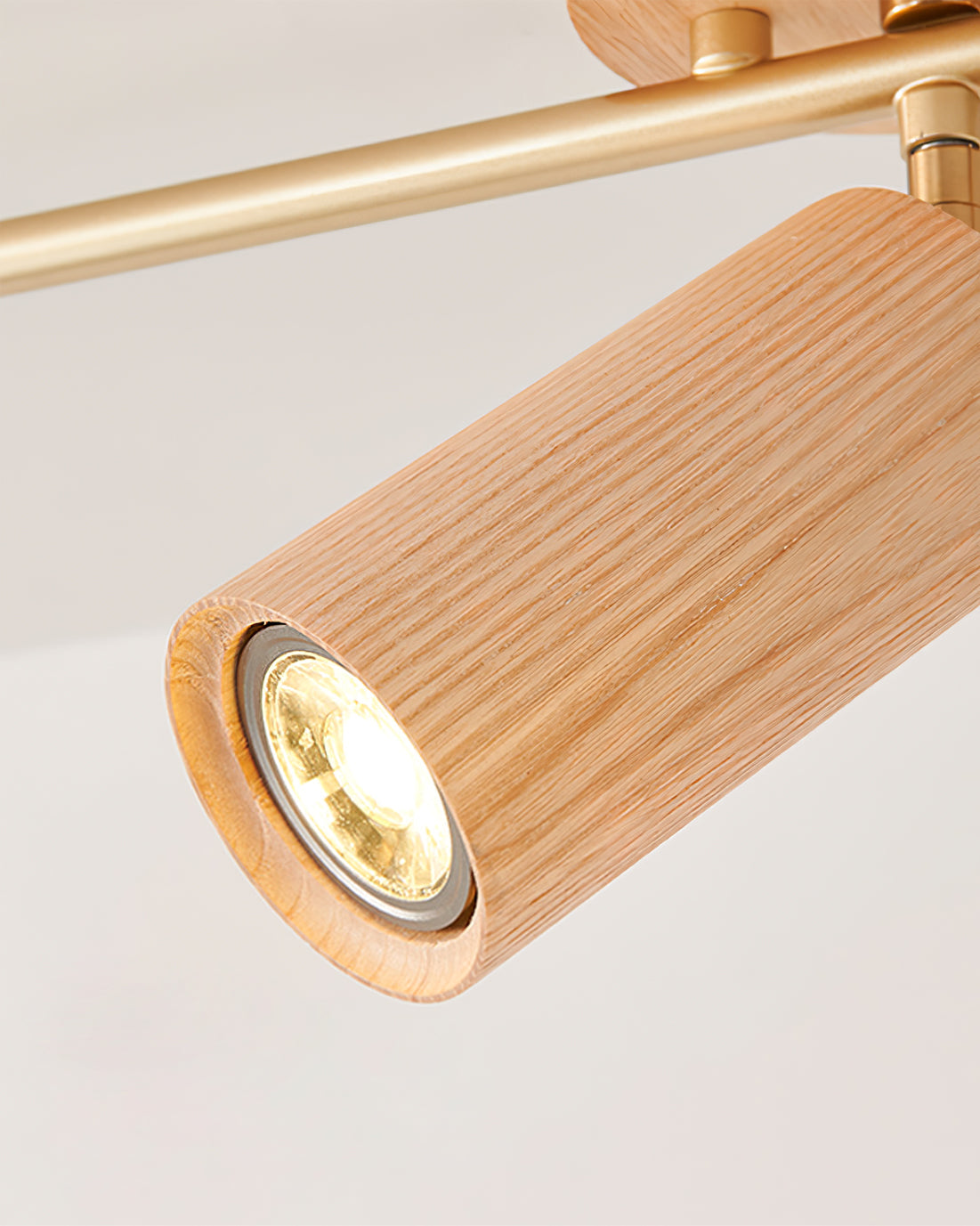 Sylvara | Adjustable Wood Spotlight Ceiling Light with Multi-Head