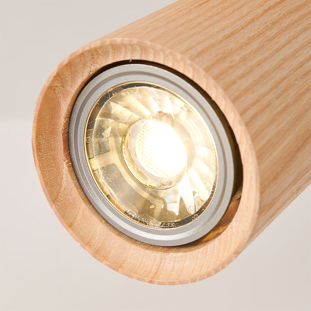 Sylvara | Adjustable Wood Spotlight Ceiling Light with Multi-Head