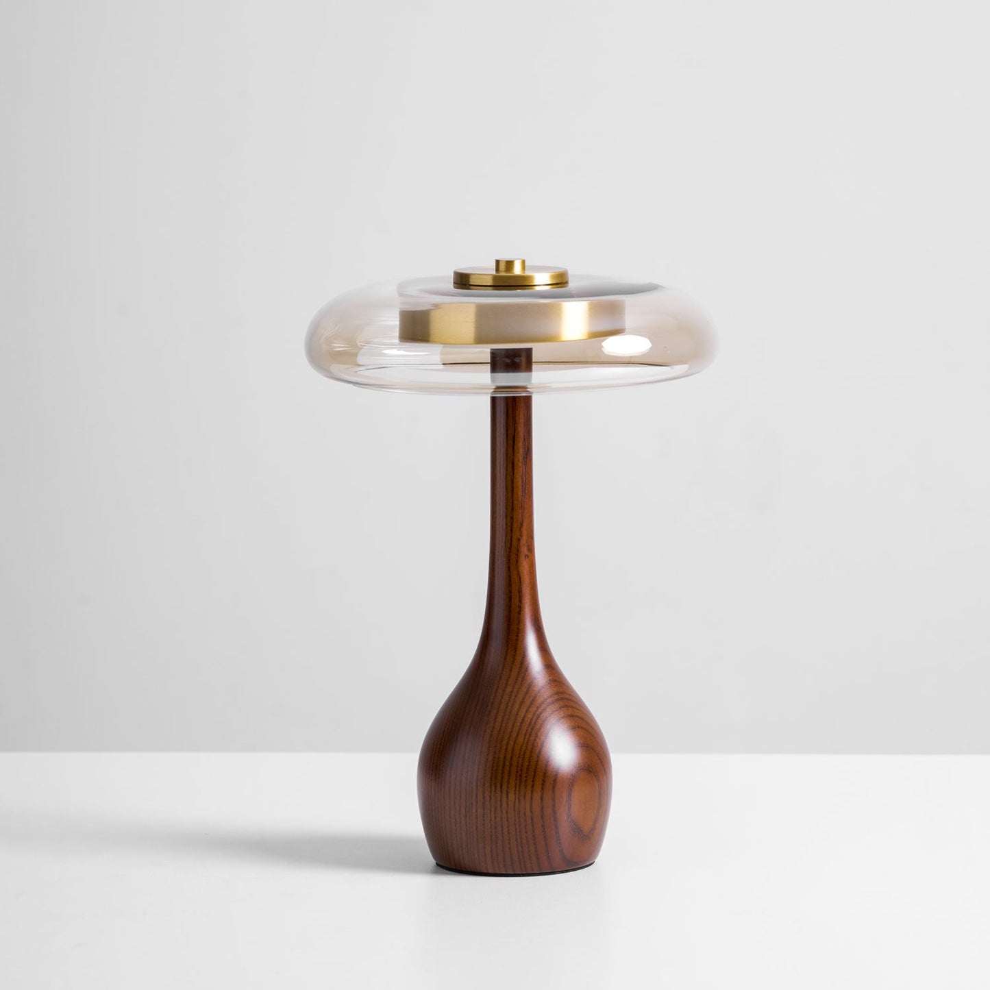 Mistelle | Adjustable Brass Wood LED Cool Light Table Lamp