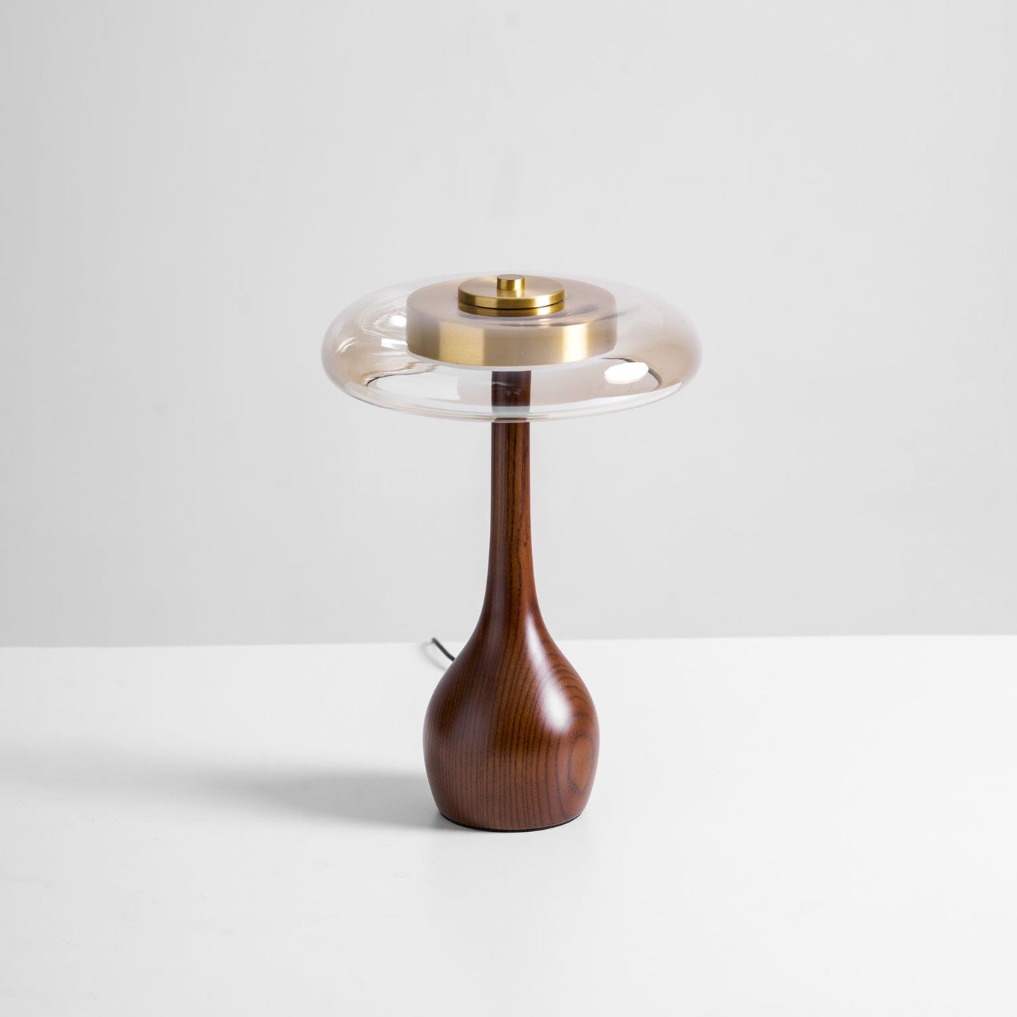 Mistelle | Adjustable Brass Wood LED Cool Light Table Lamp