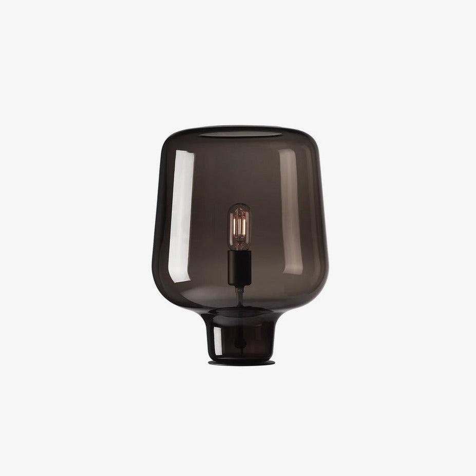 Arlo | Table Lamp Glass Smoke Grey Ambient Light for Bedroom Decor