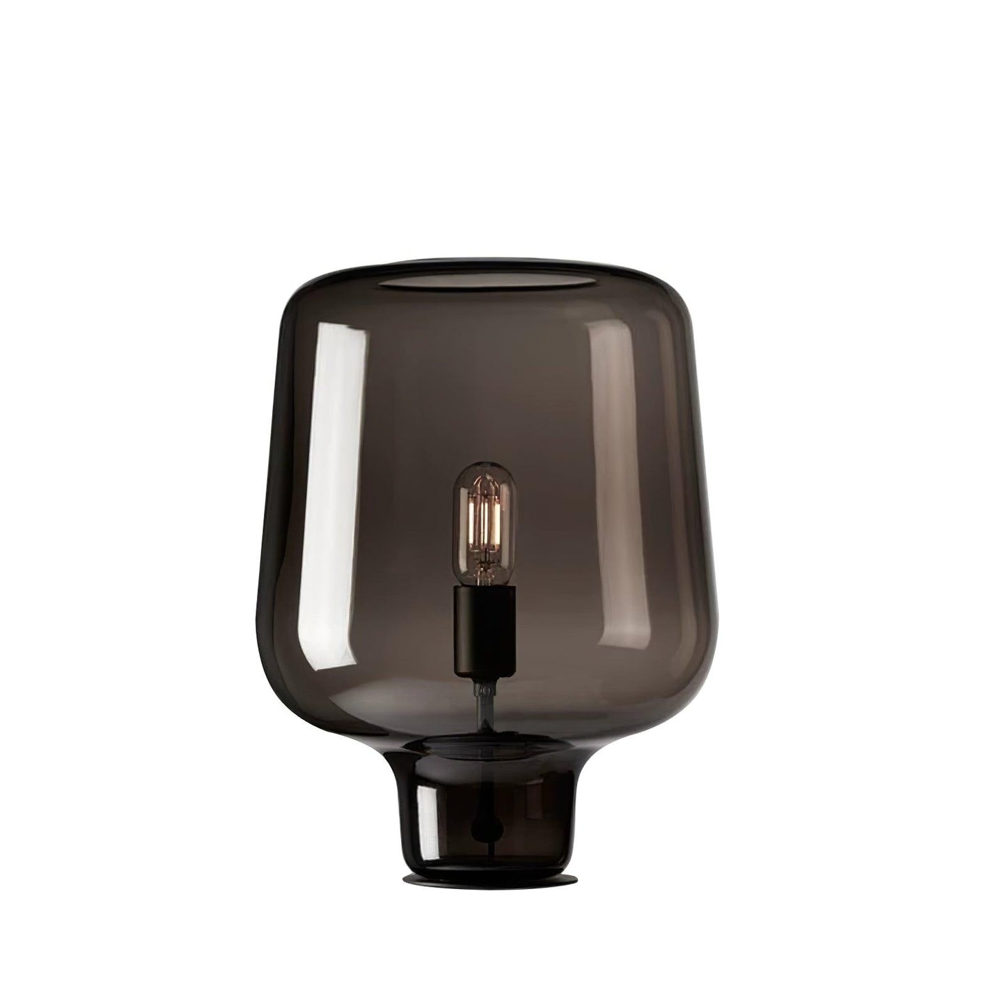 Arlo | Table Lamp Glass Smoke Grey Ambient Light for Bedroom Decor