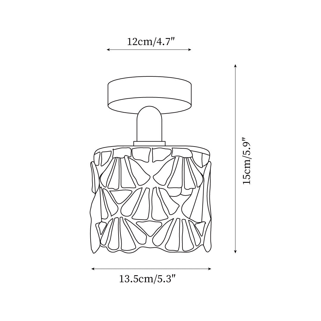 Tiffany | Semi Flush Mount Ceiling Light