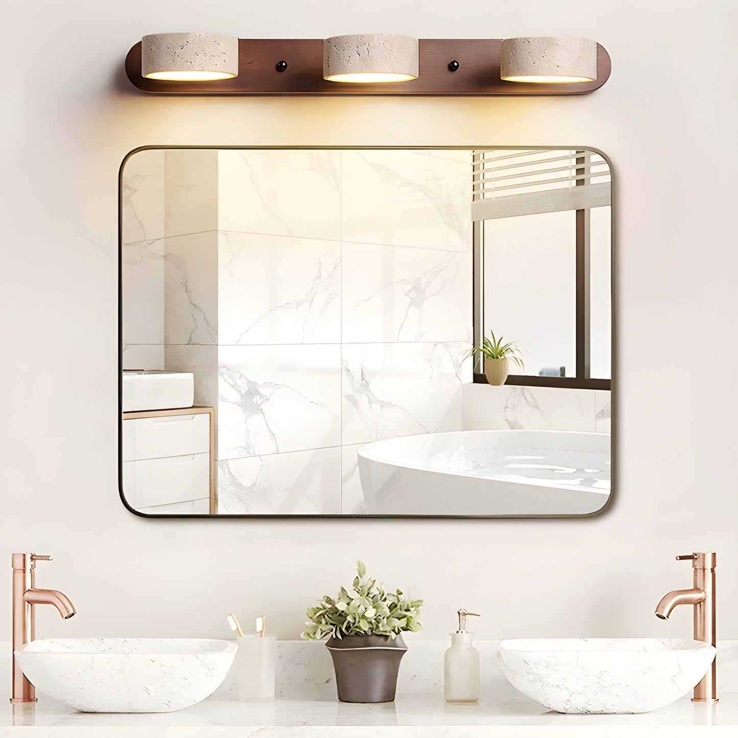 Luna | Mounted Wall Light, Natural Material