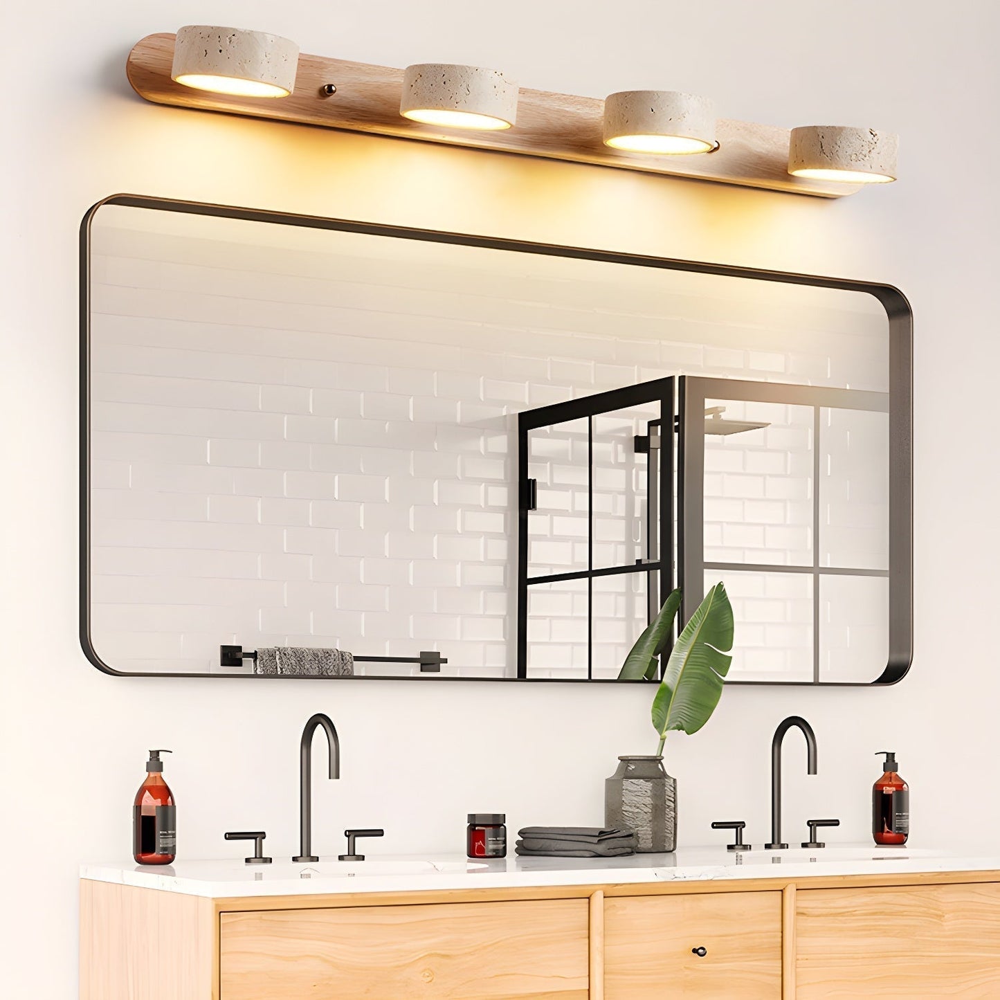 Luna | Mounted Wall Light, Natural Material