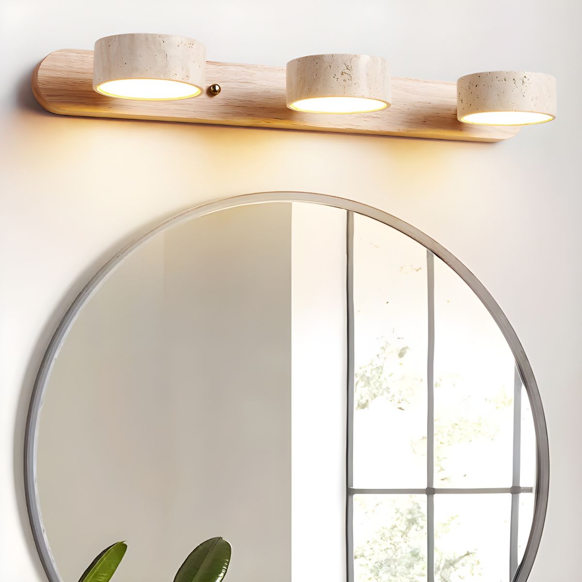Luna | Mounted Wall Light, Natural Material