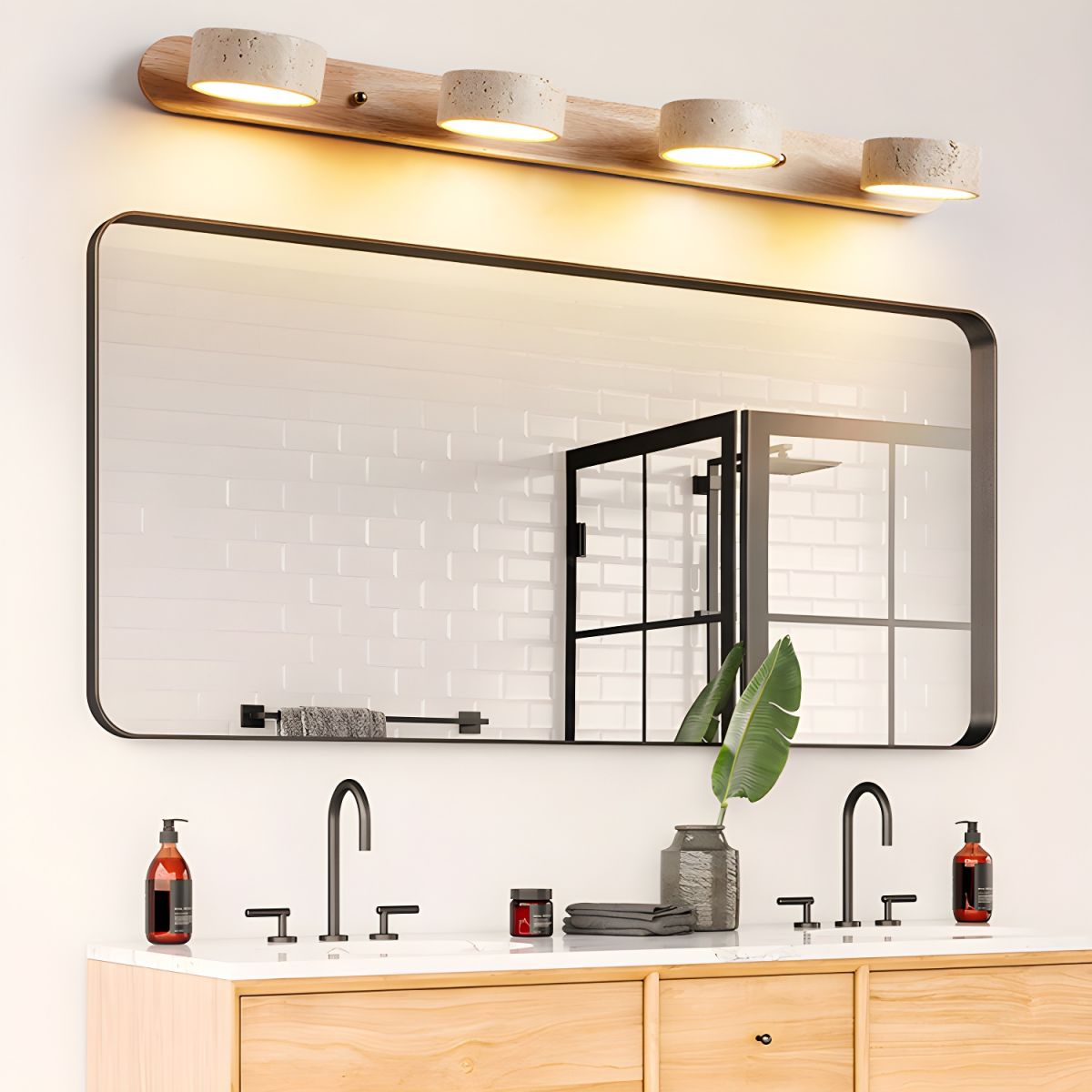 Luna | Mounted Wall Light, Natural Material