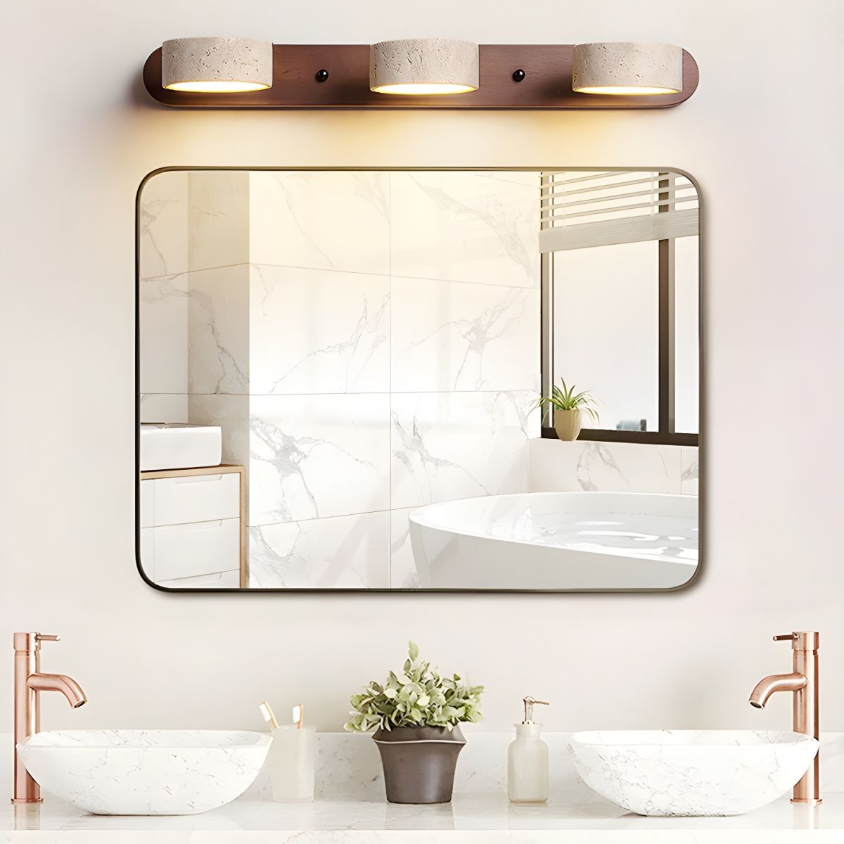 Luna | Mounted Wall Light, Natural Material
