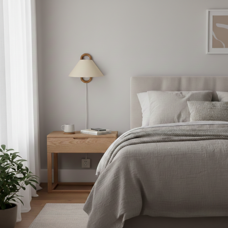 Sunniva | Semi-Circle 1-Light Wall Sconce for Bedroom