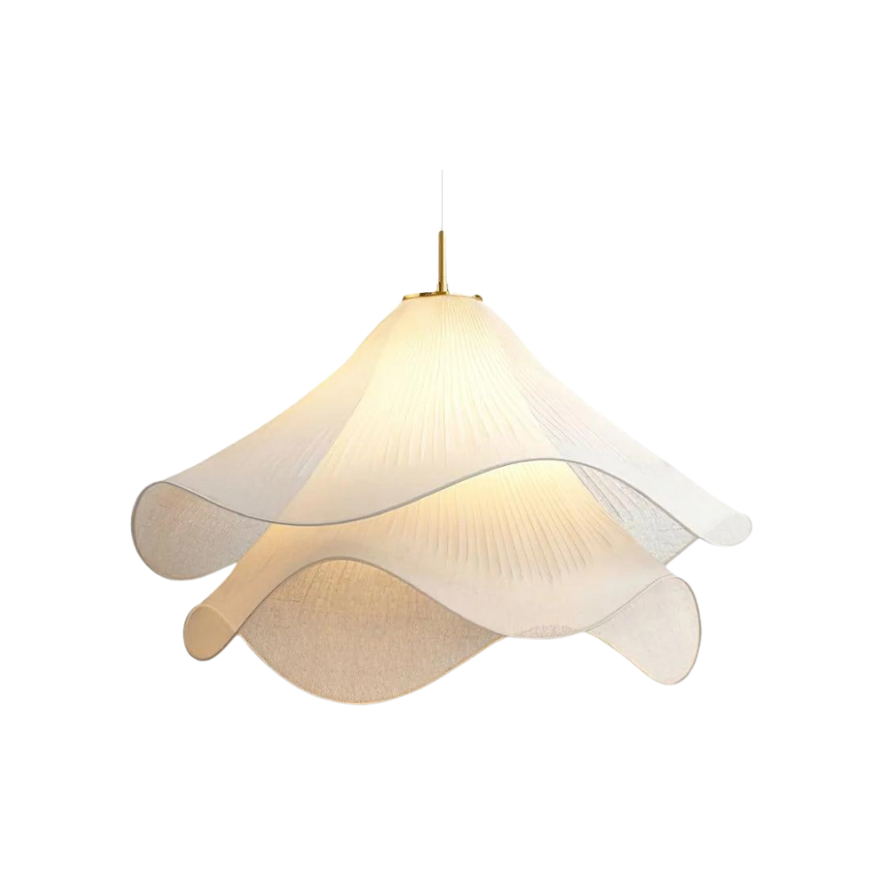 Sora | Japandi Fabric Pendant Light, Dimmable