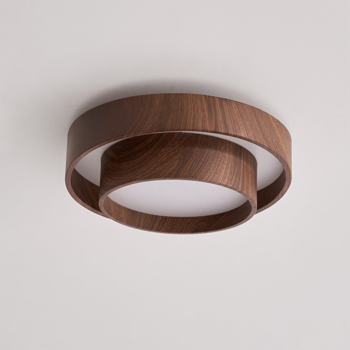 Zentro | LED Round Wood Flush Mount Ceiling Light