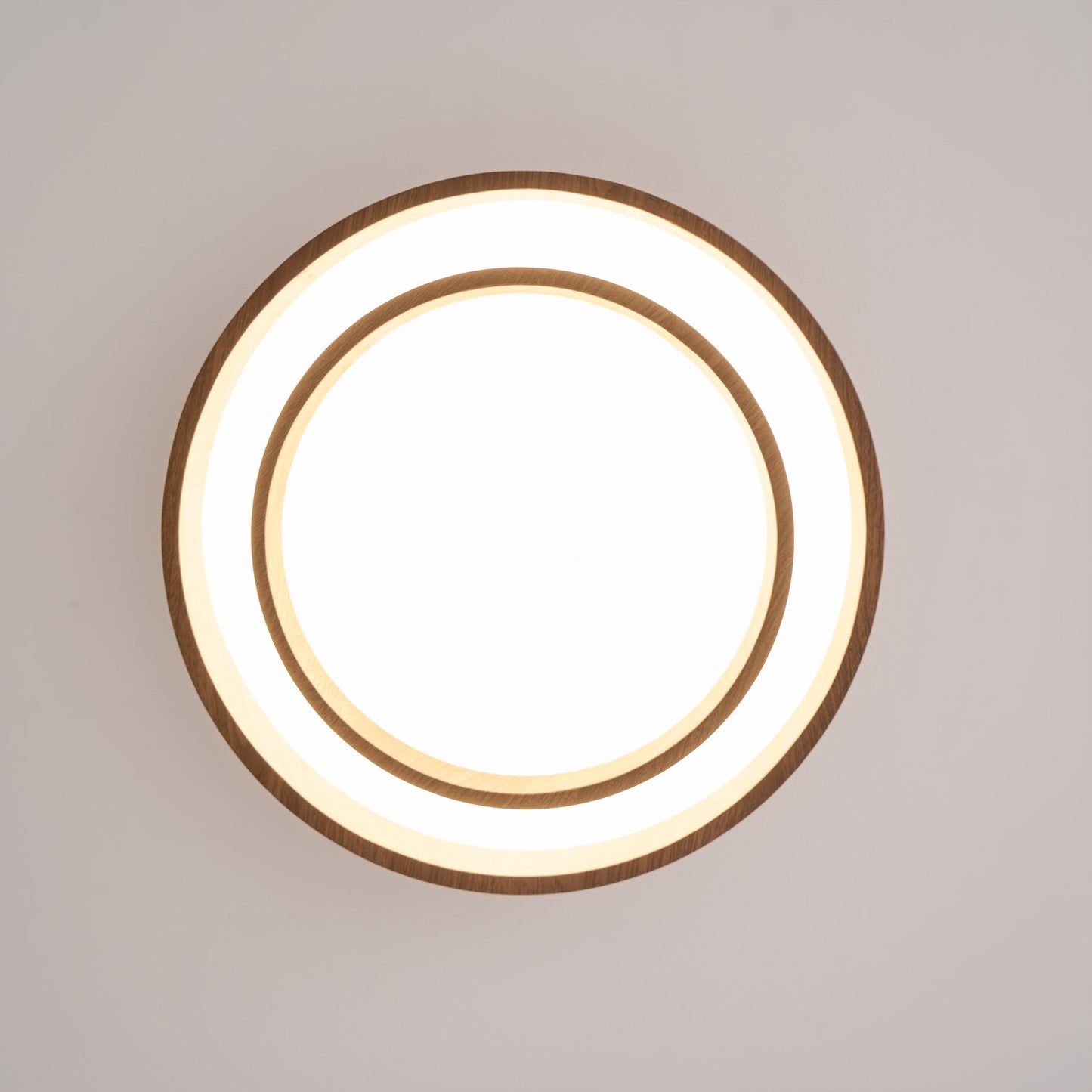 Zentro | LED Round Wood Flush Mount Ceiling Light