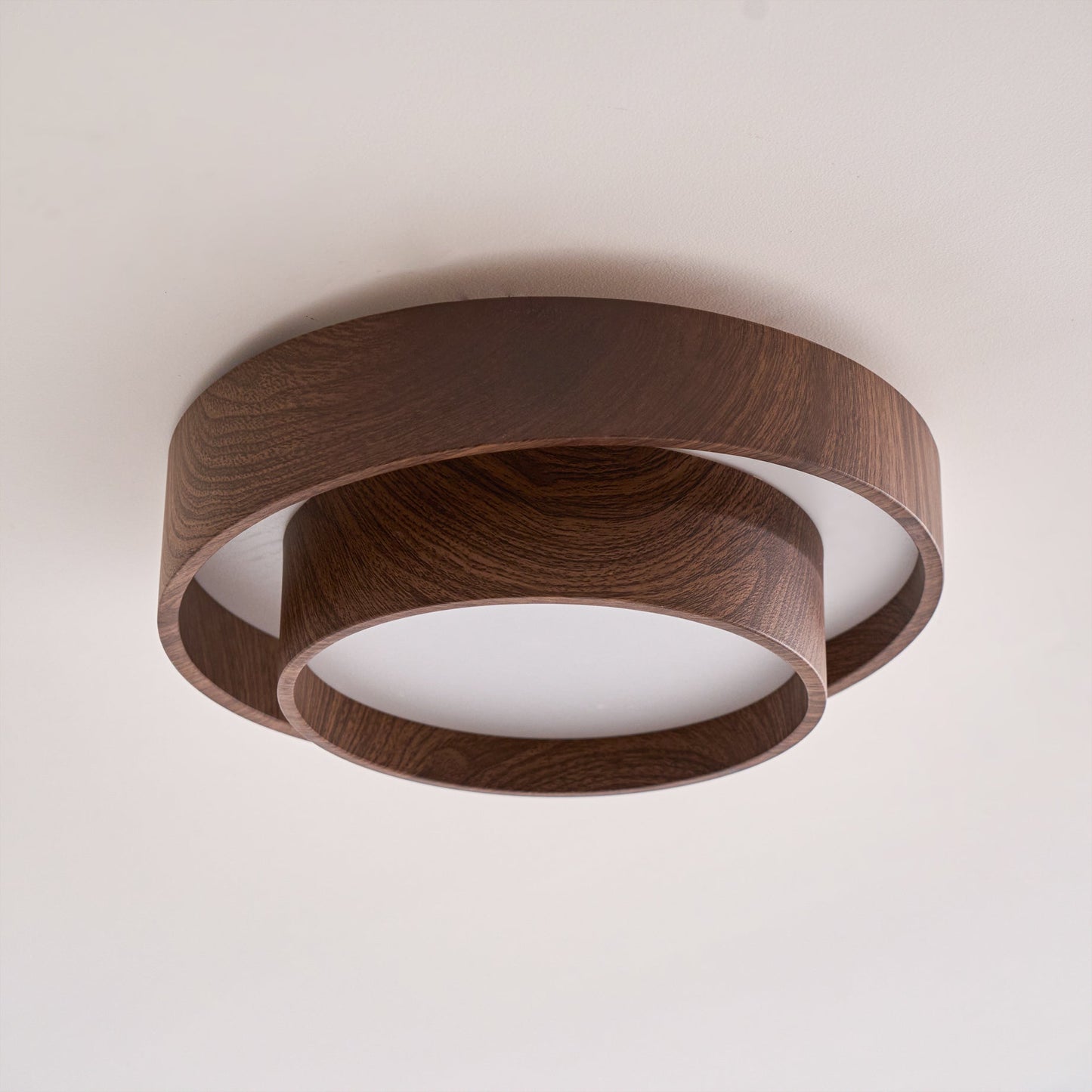 Zentro | LED Round Wood Flush Mount Ceiling Light