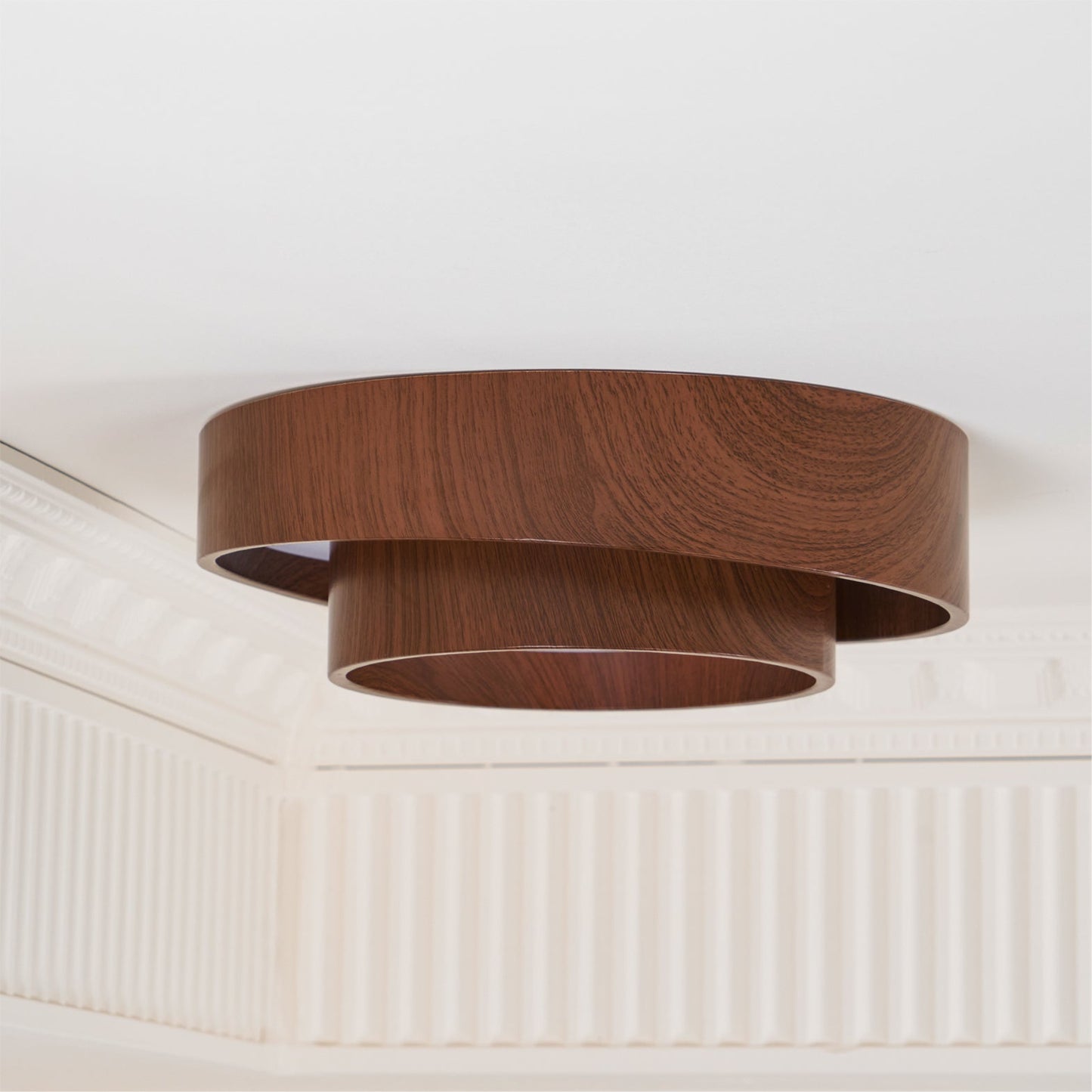Zentro | LED Round Wood Flush Mount Ceiling Light