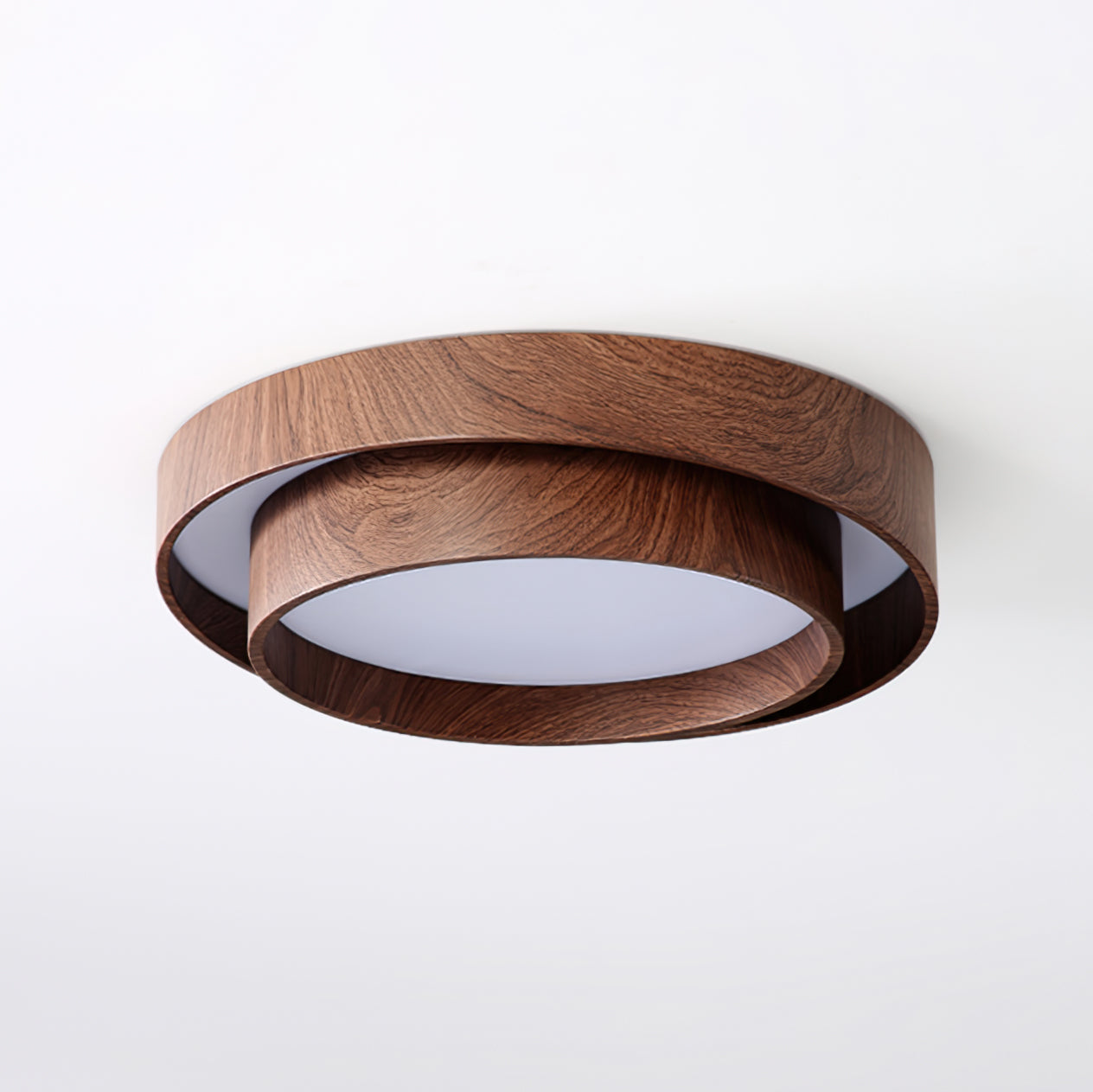 Zentro | LED Round Wood Flush Mount Ceiling Light