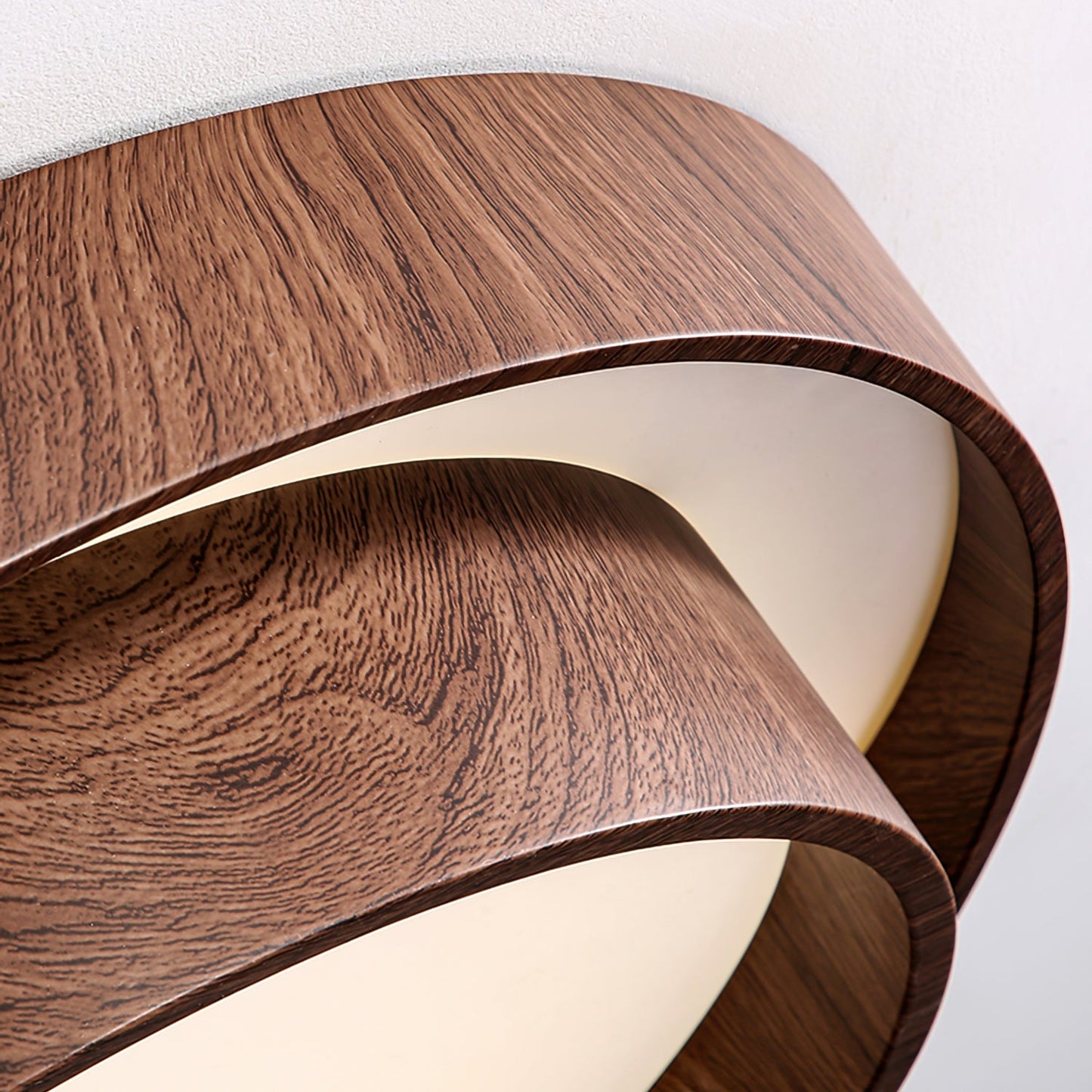 Zentro | LED Round Wood Flush Mount Ceiling Light