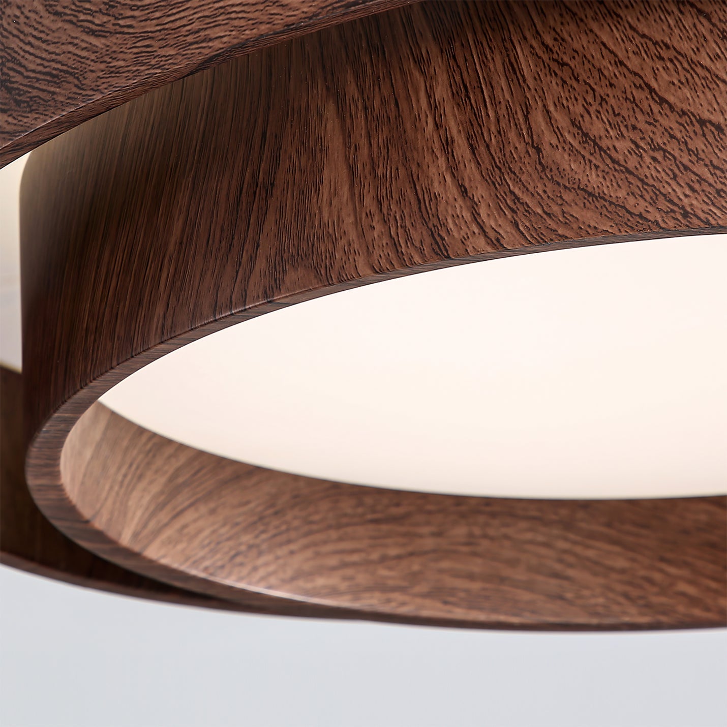 Zentro | LED Round Wood Flush Mount Ceiling Light