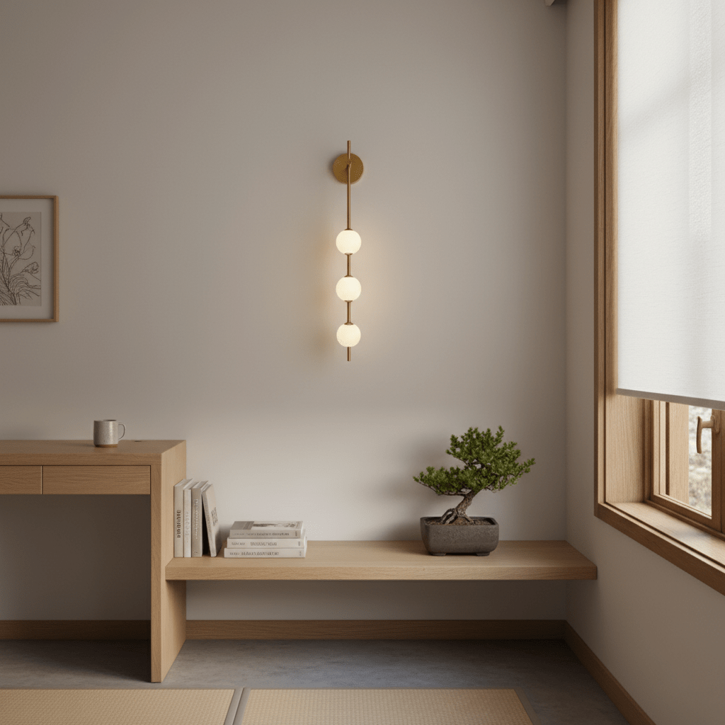 Nyra | Glass Globe Wall Lamp Vertical Sconce for Modern Classic Homes