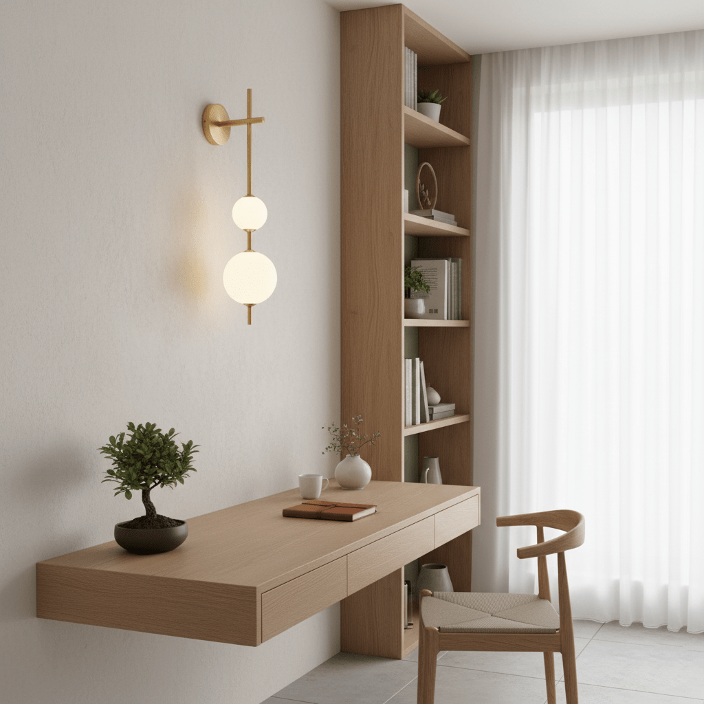 Nyra | Glass Globe Wall Lamp Vertical Sconce for Modern Classic Homes