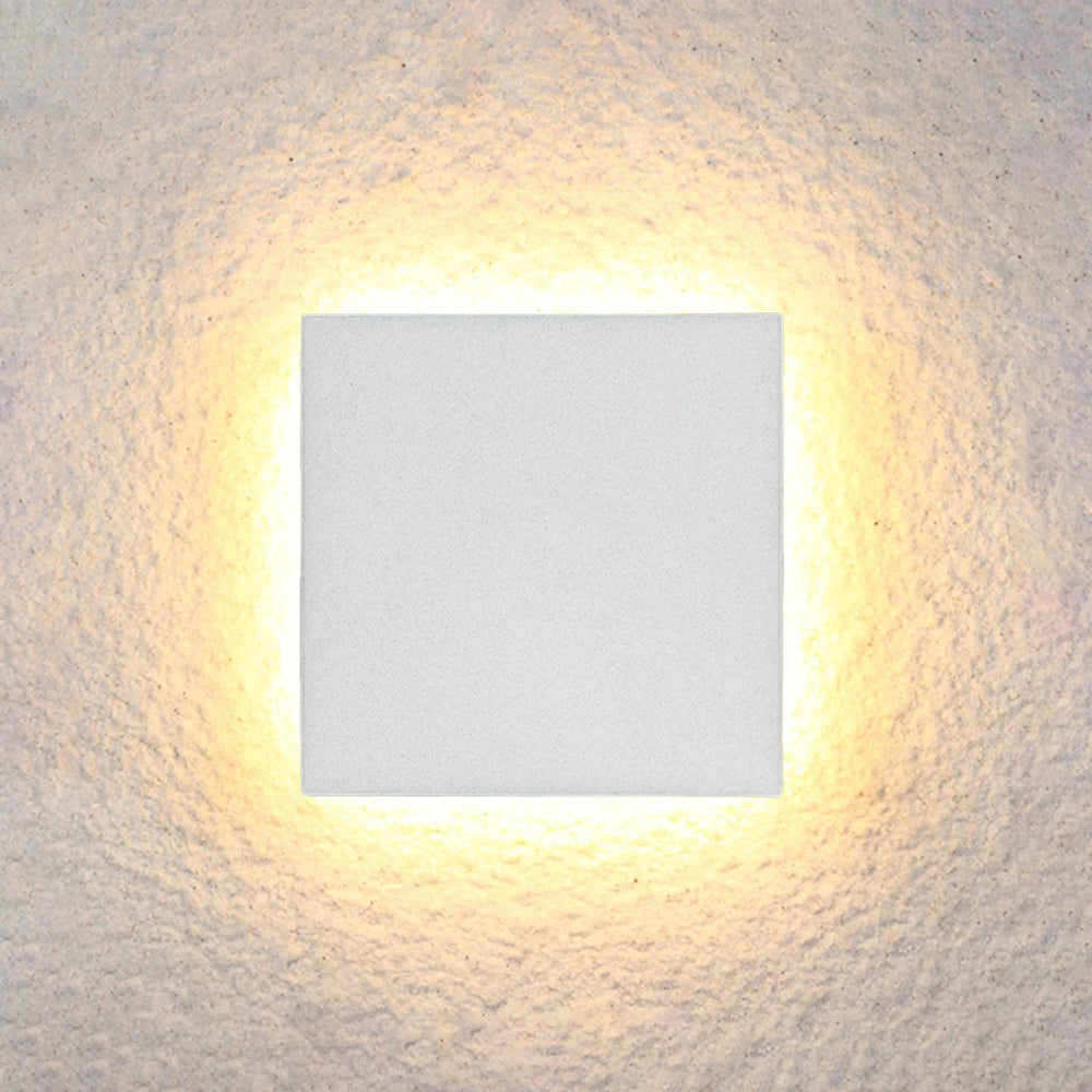 Kira | Outdoor LED Wall Lamp, Black/White, Round/Square