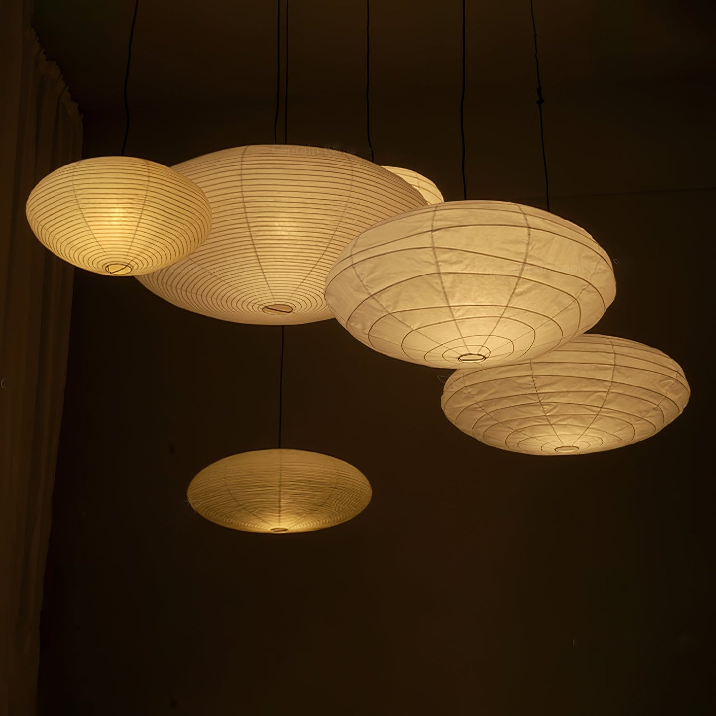 Zephyra | Japanese-Style Handcrafted Pendant Light for Living Room