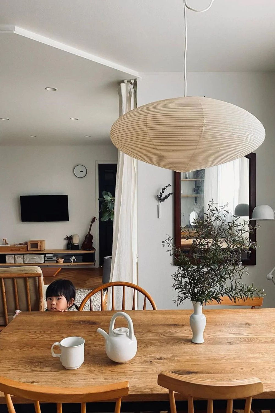 Zephyra | Japanese-Style Handcrafted Pendant Light for Living Room