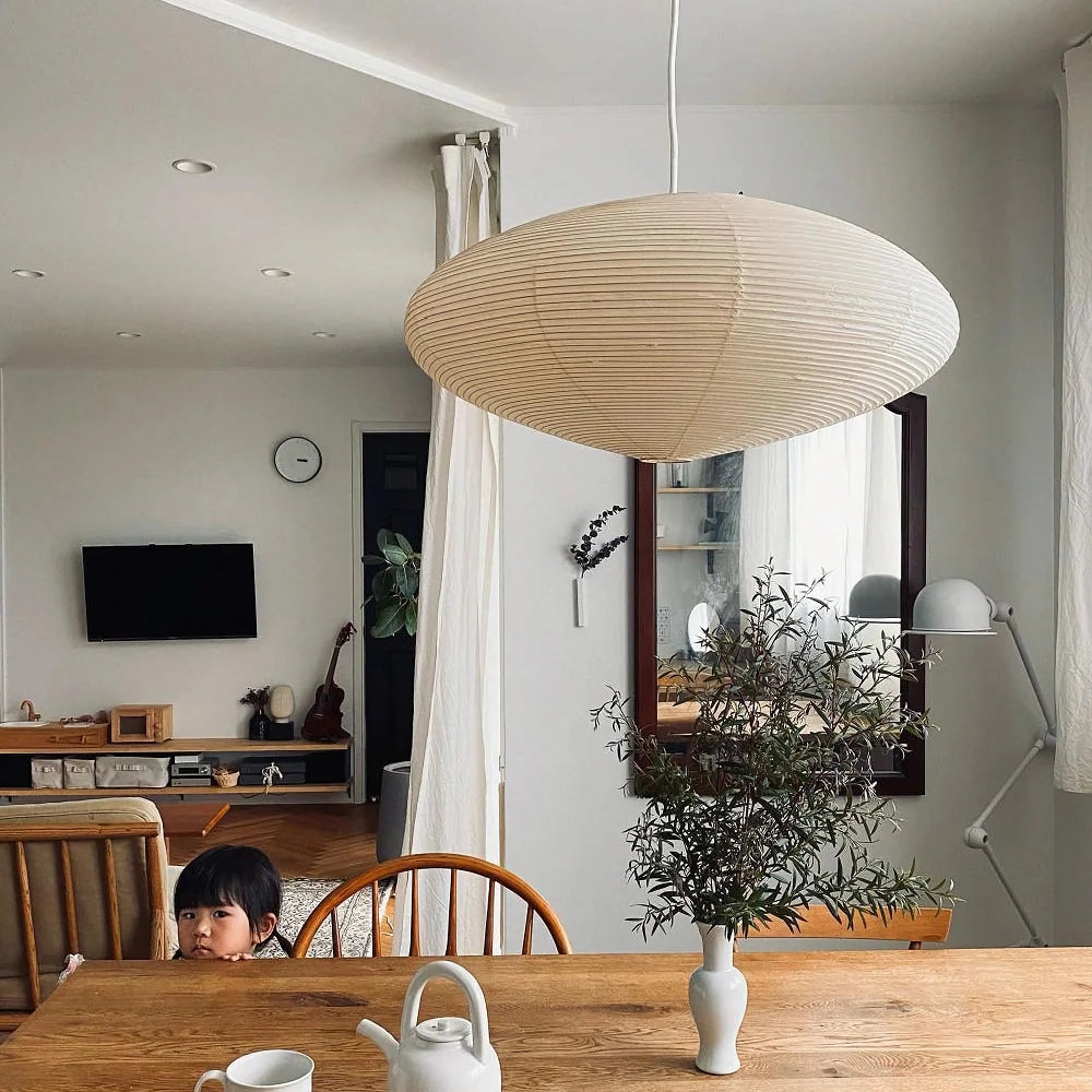 Zephyra | Japanese-Style Handcrafted Pendant Light for Living Room