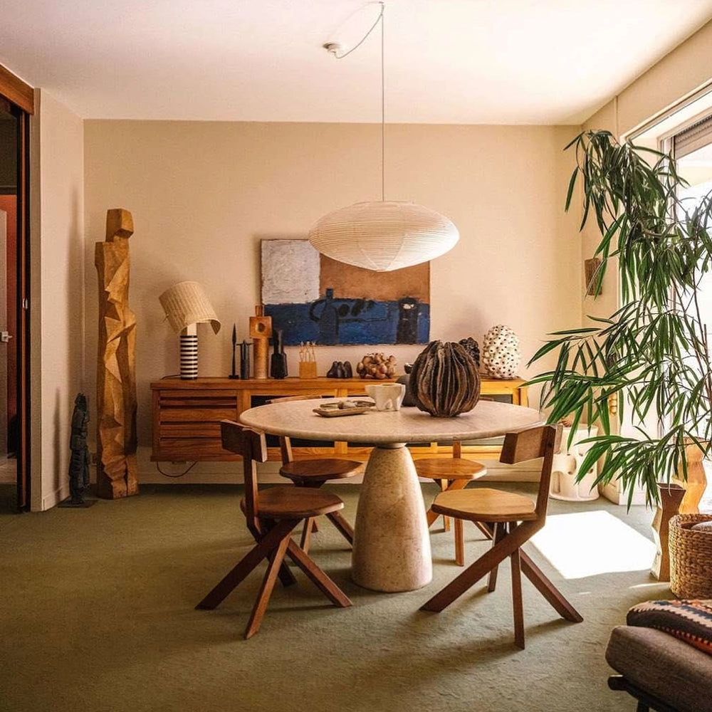 Zephyra | Japanese-Style Handcrafted Pendant Light for Living Room