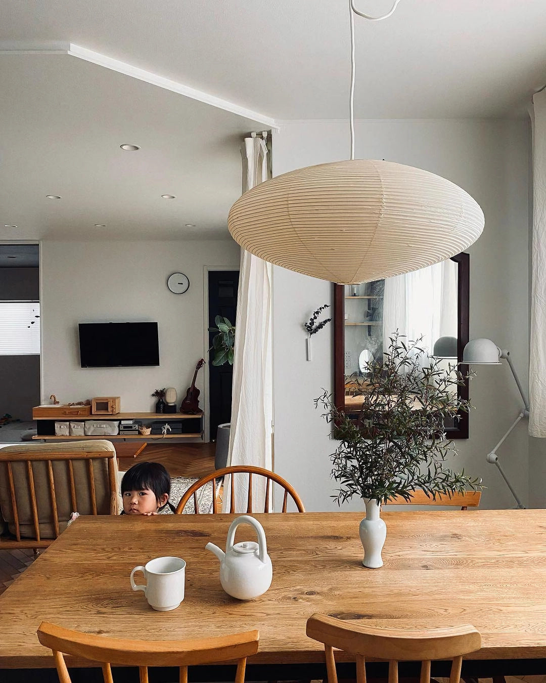 Zephyra | Japanese-Style Handcrafted Pendant Light for Living Room