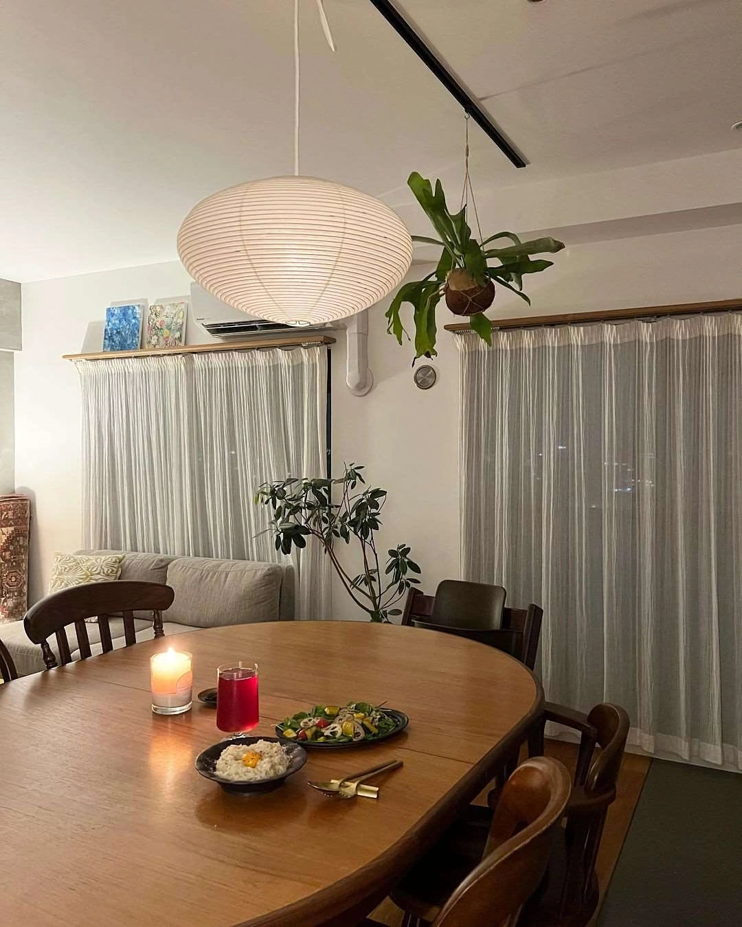 Zephyra | Japanese-Style Handcrafted Pendant Light for Living Room
