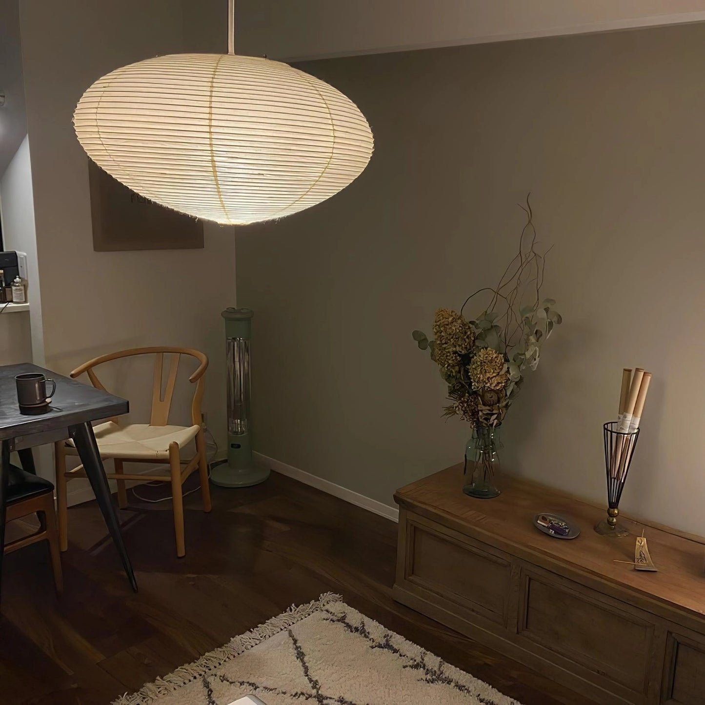 Zephyra | Japanese-Style Handcrafted Pendant Light for Living Room