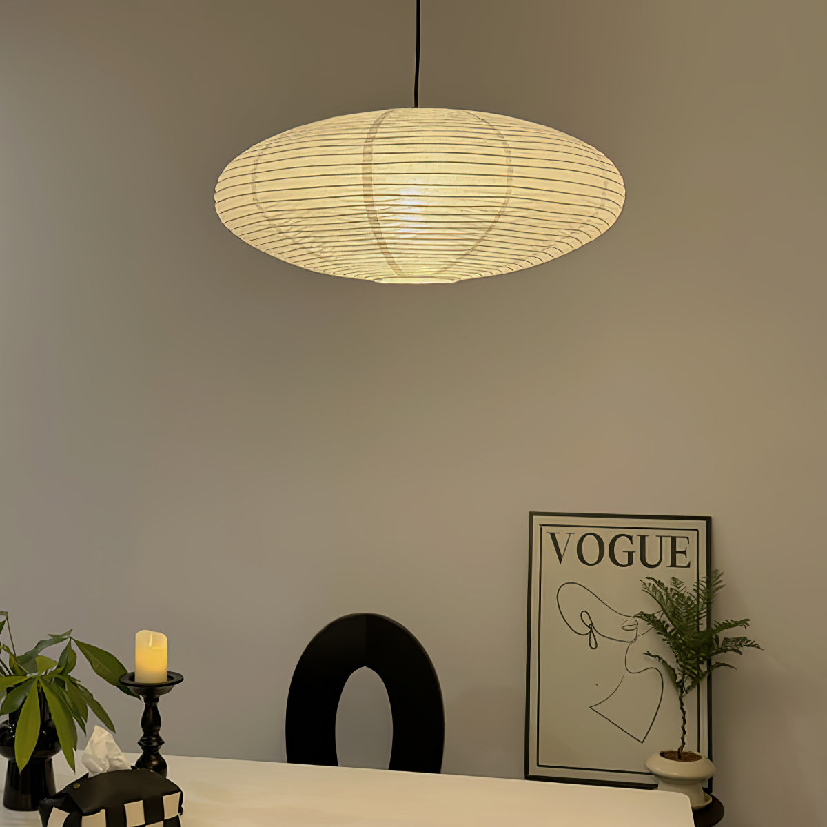 Zephyra | Japanese-Style Handcrafted Pendant Light for Living Room