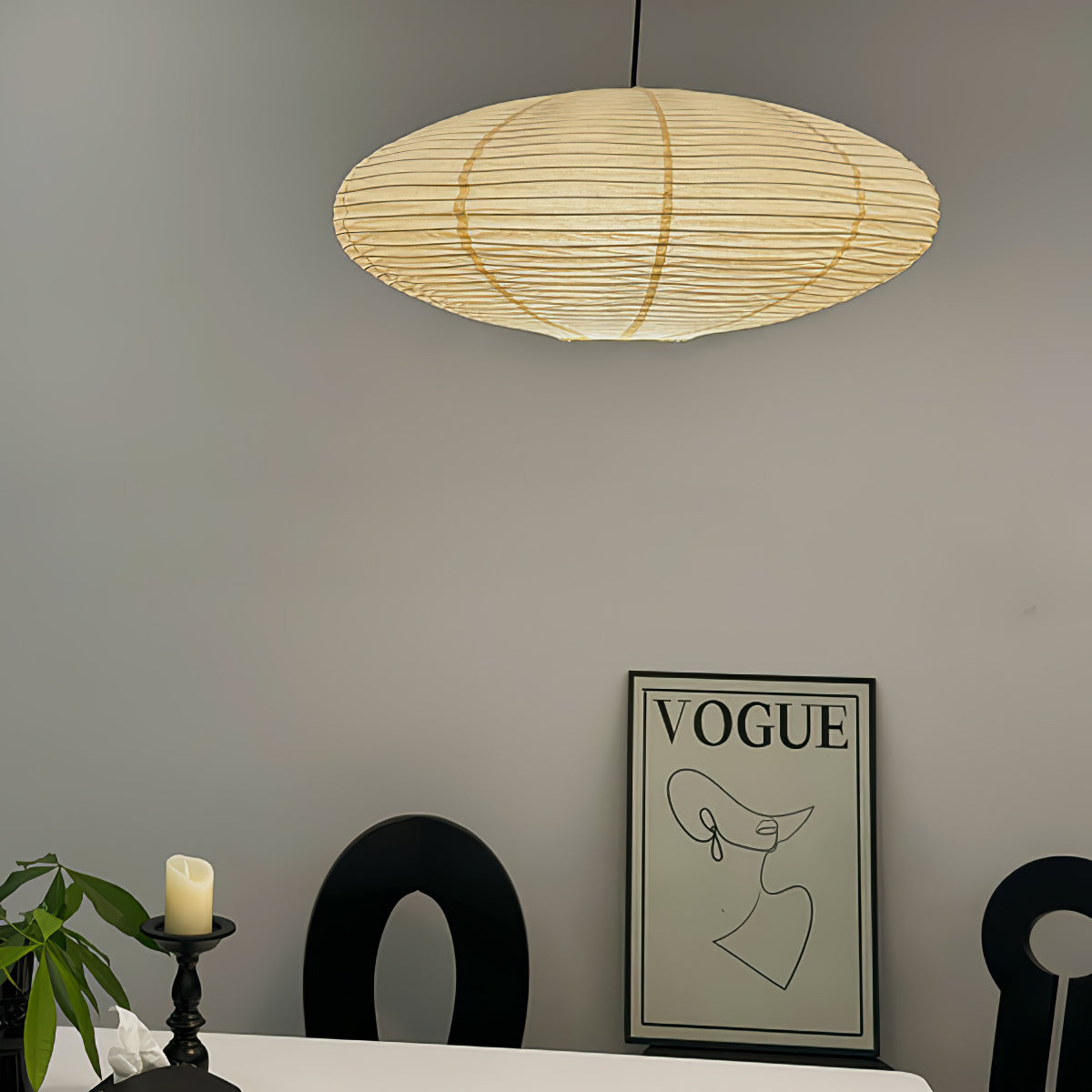 Zephyra | Japanese-Style Handcrafted Pendant Light for Living Room
