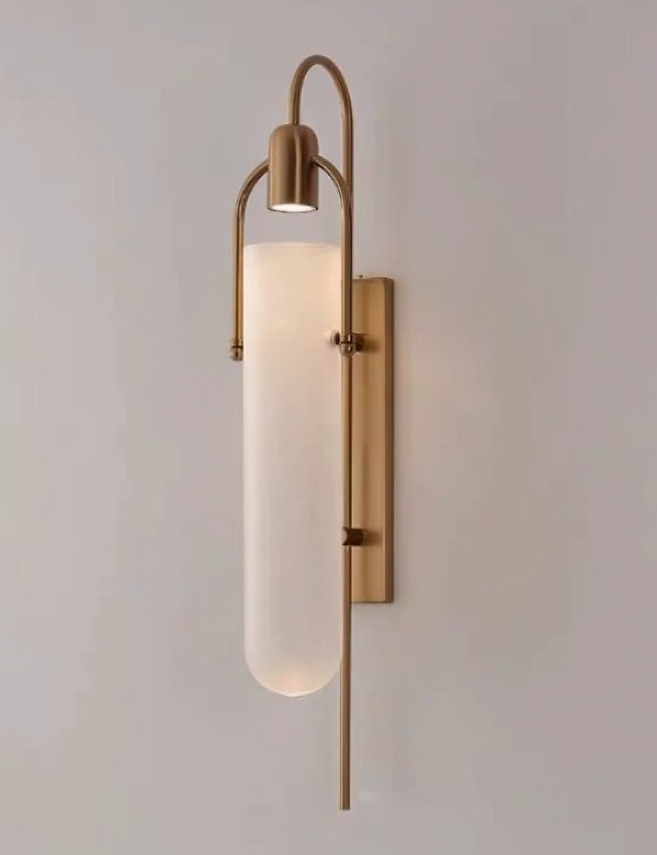 Cylinder LED Wall Lamp – Frosted Glass for Bedroom & Hallway