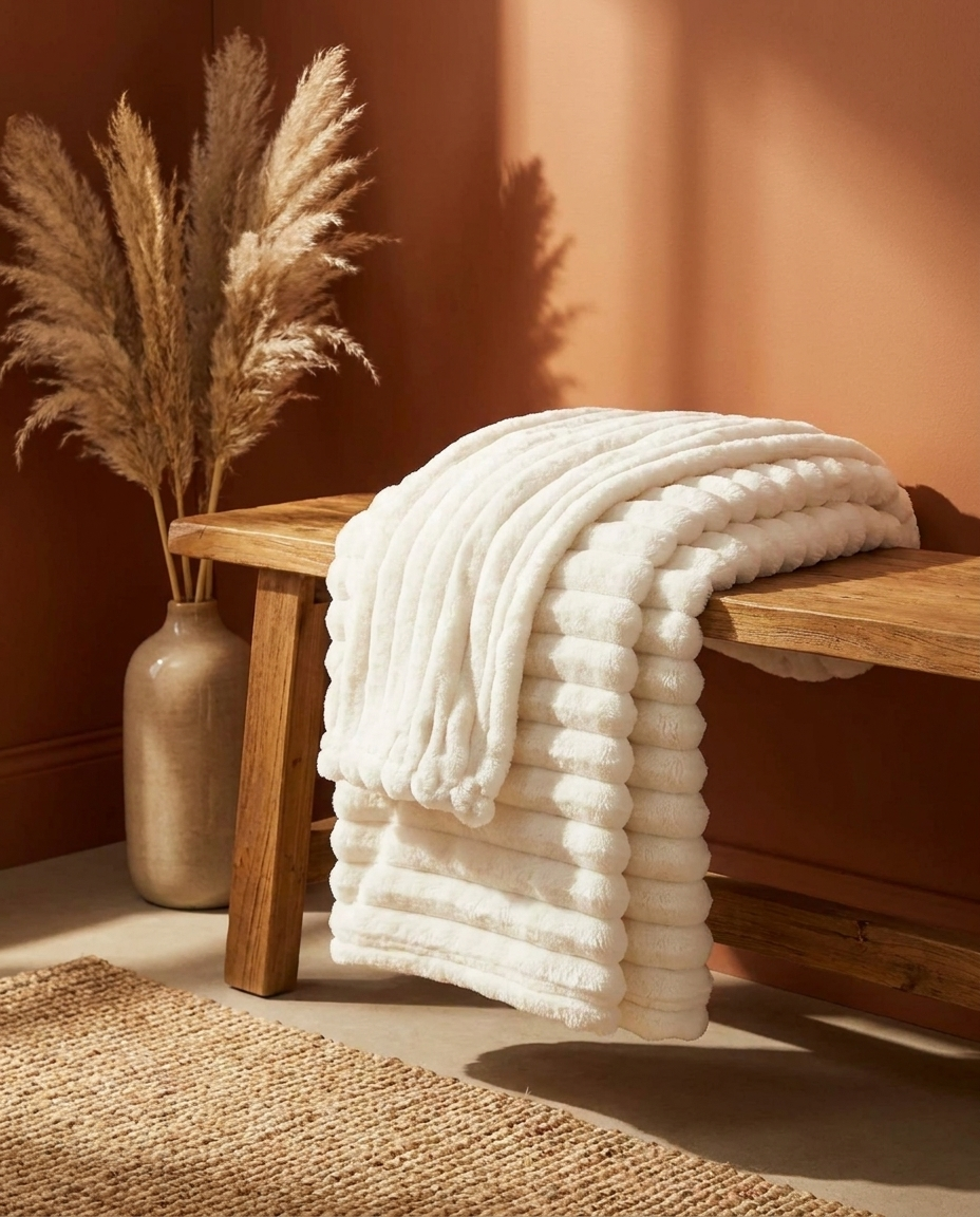Soft Plush Fleece Blanket for Bed and Couch