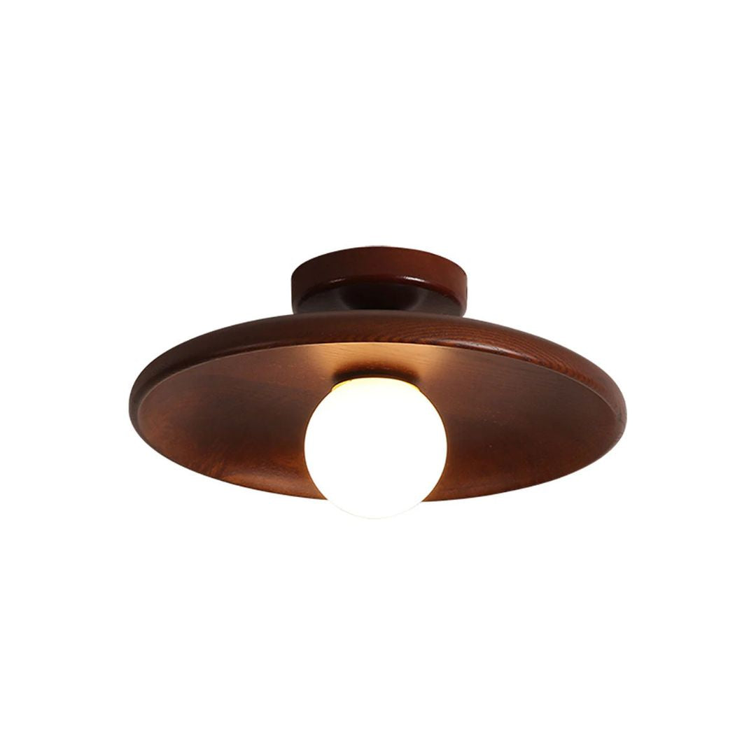 Aurora | Semi Flush Mount Ceiling Light, Wooden Design