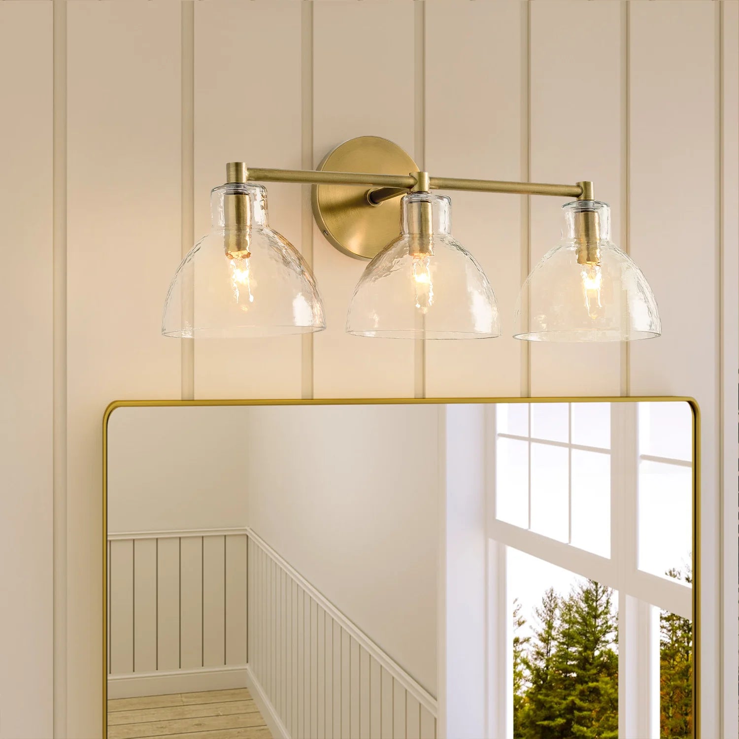 Frederick | Wall Sconce Antique Brass Glass Bedside Reading Wall Light