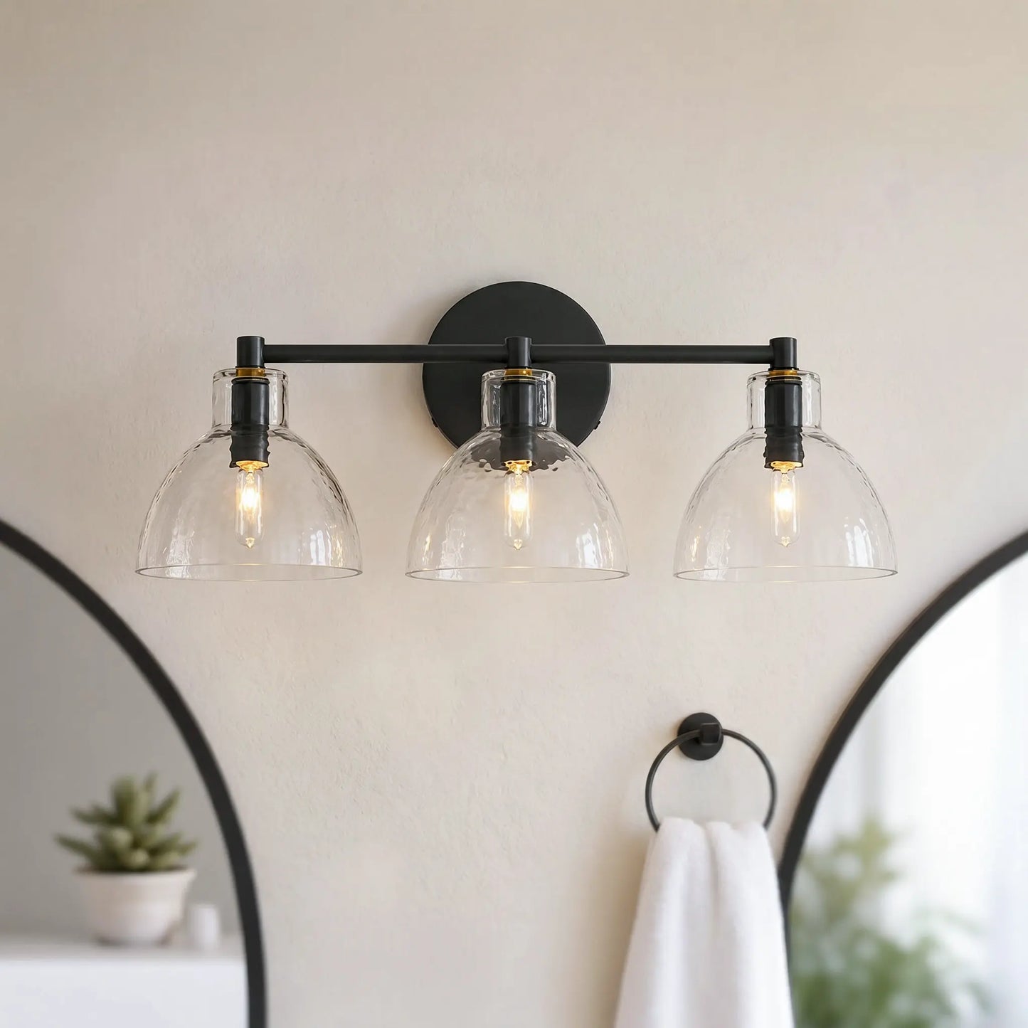 Frederick | Wall Sconce Antique Brass Glass Bedside Reading Wall Light