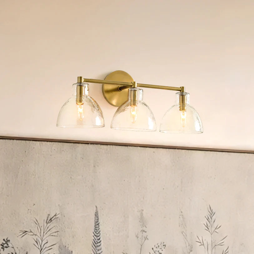 Frederick | Wall Sconce Antique Brass Glass Bedside Reading Wall Light